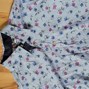 Haupt striped button down shirt medium